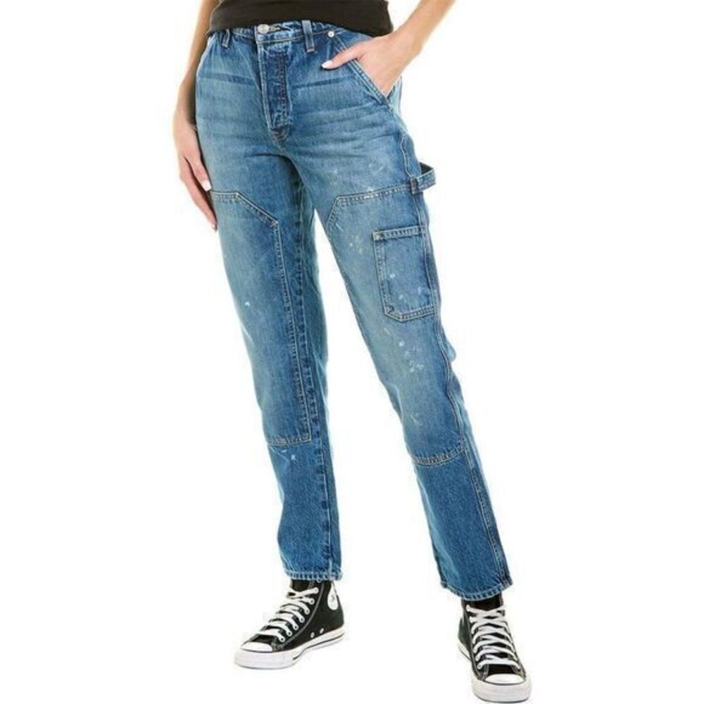FRAME Women's Le Slouch Waterfall Jeans Relaxed Medium Wash Blue Size 26